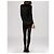 Maje Kory Kleid Schwarz Polyester Wildledereffekt - Ansicht 3