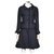 Chanel 10K $ sehr seltener Mantel Schwarz Tweed  ref.232566