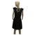 Elisabetta Franchi Dress with lace Black Wool  ref.232608
