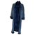 Autre Marque Long manteau reversible en daim et orylag Lapin Bleu Marine  ref.232680