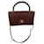 Coco Handle Chanel FLAP BAG WITH TOP HANDLE Dark red Lambskin  ref.232684