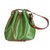 LOUIS VUITTON Epi Petit Noe Bicolor Green Red handbag Bucket bag M44147 Leather  ref.232728