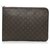 Louis Vuitton Brown Monogram Poche Documents Portfolio Cloth  ref.232767