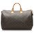 Louis Vuitton Brown Monogram Speedy 35 Leather Cloth  ref.232789