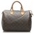 Louis Vuitton Brown Monogram Speedy 30 Leather Cloth  ref.232799