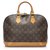 Louis Vuitton Brown Monogram Alma PM Leather Cloth  ref.232810