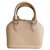 Alma Louis Vuitton Handtaschen Beige Lackleder  ref.232924