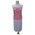 Antik Batik Kleider Pink Weiß Viskose  ref.232935