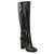 Michael Kors Julianna boots knee high Black Leather Patent leather  ref.233001