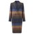Jigsaw Coats, Outerwear Caramel Navy blue Wool Polyamide  ref.233016