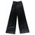 Chanel Pants, leggings Black Silk  ref.233029