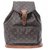Louis Vuitton Montsouris Brown Cloth  ref.233108
