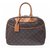 Louis Vuitton Trouville Brown Cloth  ref.233109