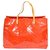 Louis Vuitton Reade Cuir vernis Orange  ref.233166