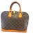 Louis Vuitton ALMA PM MONOGRAM Brown Leather  ref.233244