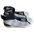 Yohji Yamamoto Y-3 altas zapatillas de deporte superiores Negro Blanco Lienzo Goma  ref.233504