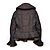 Moncler Pepper Grenoble chaqueta acolchada corta con volantes marrón Castaño - vista 3