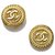 Brincos com clip Chanel Gold CC Dourado Metal  ref.233769