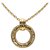 Colar Pingente Chanel Anel De Ouro Dourado Metal  ref.233803