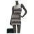 Chanel Striped Cashmere Dress Sz 36 Multiple colors  ref.233915