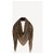 Louis Vuitton M75122  Scialle Monogram Shine Soie Laine Marron foncé  ref.234048