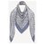 Louis Vuitton M71382 Monogram Denim Shawl Light blue Silk Wool  ref.234051