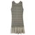 Ermanno Scervino dress striped Beige Grey Cotton Polyester  ref.234209