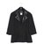 Chanel BLACK FR42 Supermarket FW14/15 Leather Silk Wool  ref.234232