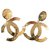 Chanel Canal CC Dourado Metal  ref.234503