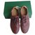 Lacoste genuine leather shoe Dark red  ref.234505
