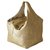 Chanel Bolsas Dourado Couro  ref.234577
