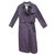 Burberry Trench coats Prune Cotton Wool  ref.234861