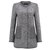 Chanel abrigo con botones de joya Gris Lana  ref.234888