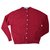 Vintage Burberry wool cardigan Red  ref.234979