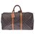 Louis Vuitton Keepall 50 Marrom Lona  ref.235063