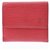 Estuche de tarjetas Louis Vuitton Roja Cuero  ref.235096