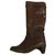 Dr. Martens Dr Martens knee high boots Brown Chestnut Leather  ref.235215