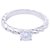 Chaumet Diamond Platinum Torsade de Chaumet Solitaire Engagement Ring 0.33Cts Silvery  ref.235297