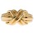 Vintage Tiffany & Co. "Signature Collection" 18k yellow gold "X" Ring. Golden White gold  ref.235303