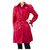 Roberto Cavalli Fuschia Pink Knee Length Trench Coat Lightweight Jacket size 40 Silk  ref.235360