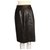 Vintage Saint Laurent Rive Gauche leather skirt Dark brown  ref.235384