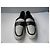 CHANEL Mocassini uomo intrecciati in pelle bianca e nera T44 IT Nero Bianco - vista 2