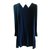 Tara Jarmon Robe bleue marine Polyester Bleu Marine  ref.235893