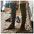 Botas SHY de camurça com joelho com zíper Taupe - vista 10