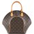 Louis Vuitton Ellipse MM Monogram Canvas Brown Leather  ref.236241