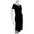 Escada little black dress with metal embellishment White Wool Elastane  ref.236357
