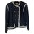 Chanel Jackets Black White Wool  ref.236700