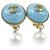 Chanel earring Blue Gold-plated  ref.236805