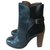 Céline ankle boots Black Leather  ref.236902