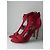 Sandalias Jimmy Choo de piel roja con cremallera - vista 10